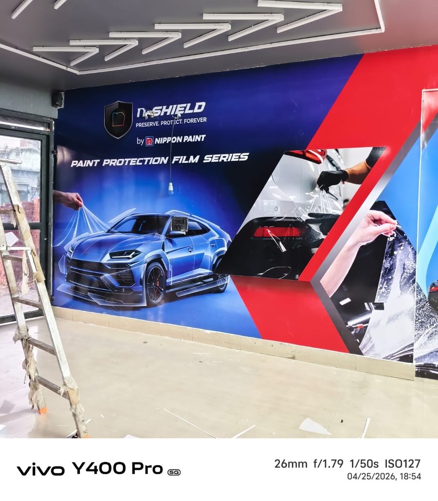 Nippon Paints n-Shield Paint Protection Film interior wall branding
