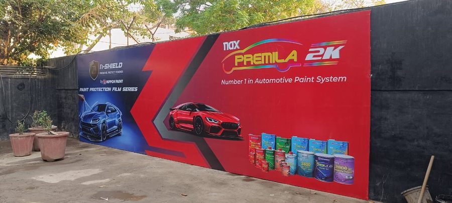 Nippon Paints Premila 2K wall hoarding